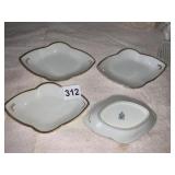 R S GERMANY GOLD RIM DISHES