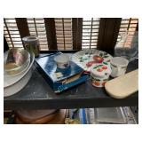 SERVING DISHES COUPLE WITH MINOR CRACKS