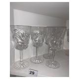 WATERFORD WATER GLASSES 7" H
