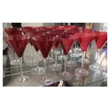 RUBY GLASS LENOX GLASS 9" H