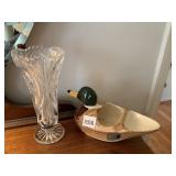 DUCK PLANTER, 9" VASE