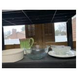 PYREX GLASS BOWL AND OTHERS 4 TOTAL