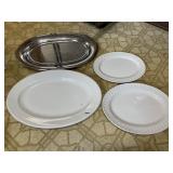 4 SERVING PLATTERS 8IN AND 14IN MAYOR CHINA