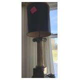 HEAVY METAL LAMP 41H NEEDS NEW SHADE