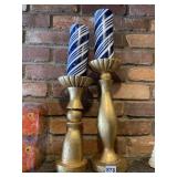 LARGE GOLD Dï¿½COR CANDLES