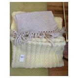 AFGHAN YELLOW PAIR AND TAN WRAP