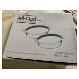 ALL-CLAD 2 OVAL BAKING DISHES
