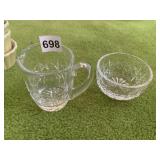 WATERFORD CREAMER AND SUGAR