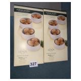 SCALLOPED DUXELLES RAMEKINS NEW 2 BOXES $58.00