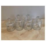 2 SIZES GLASS JARS WITH LIDS