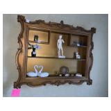 WALL SHELF GOLD FINISH 39" W X 31" H
