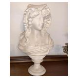 MARBLE BUST 18" H