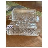 GLASS BUTTER DISHES