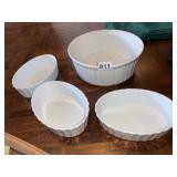 CORNING WARE 2.5 QT AND 3 OVAL DISHES BASIC