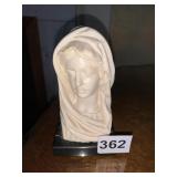 MARBLE BASE CARVED TOP STATUE
