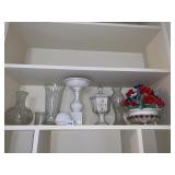 DECANTER, CANDLE HOLDER, PEDESTAL, DISH ALL PC.