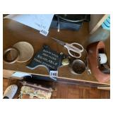 SCISSORS, COASTERS, TAP DISPENSER