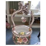 CAPODIMONTE WISHING WELL 28" H X 15.5" D