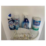LYSOL PRODUCTS, CLOROX WIPES, TISSUE BOX