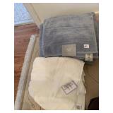 NEW BLUE MICRO COTTON 30" X 56" TOWELS & EGYPTIAN