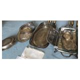 SILVER PLATE SERVING PIECES