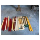 TAPER CANDLES 10-12" & HURRICANE GLOBE