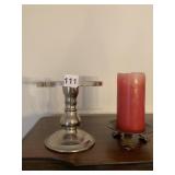PEDESTAL STAND AND CANDLE HOLDER