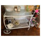 ROD IRON TEA CART 19X41X36 LOOKS BRAND NEW