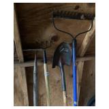 SHOVEL, EDGER AND RAKES