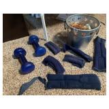 HAND WEIGHTS, ANKLE WEIGHTS, HEART DECORATIVE