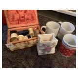 MUGS AND SEWING KIT