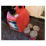 SAFETY GAS CAN AND 2 STROKE OIL