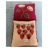 NEEDLE POINTED PILLOW