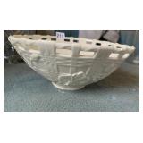 LENOX BASKET WEAVE 5" H X 11" W - SCRUB ROSE