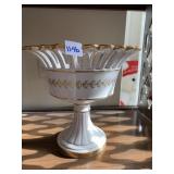 9" H PORTUGAL PEDESTAL DISH