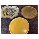 3 SERVING TRAYS