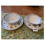 DOUBLE HANDLE SOUPS PAIR GINORI