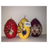 THREE EASTER CANDLES
