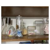 CONTENT OF TOP SHELF CABINET GLASS JAR