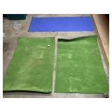 YOGA MATA AND GREEN BOUND RUGS TWO NEVER USED