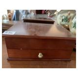 DRESSER BOX WITH SHOEHORN, ANIMAL MOTIF CUFF