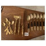 SIAM SPOONS, DEMITASSE SPOONS, FISH HANDLE