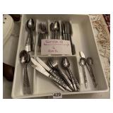 STAINLESS MARBELLA - SERVICE FOR 10 PLUS LOTS