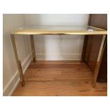 GLASS TOP TABLE 18.5" X 26.5"