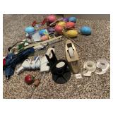 TAPE DISPENSER, GLUE GUN, EGGS