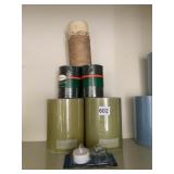 PILAR CANDLES APPLE TINI, PINE ITALIAN MADE 6" X