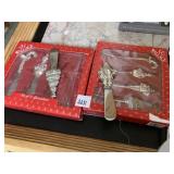 2 SETS OF WALLACE SILVER SNACK KNIVES