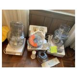 FOOD PROCESSORS WITH ATTACHMENTS 1 UNUSED NEW COST