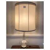 CRYSTAL ETCHED VASE METAL BASE ROCKER SWITCH SHUT