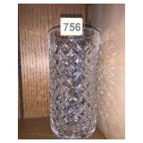 WATERFORD 8" H VASE X DESIGN